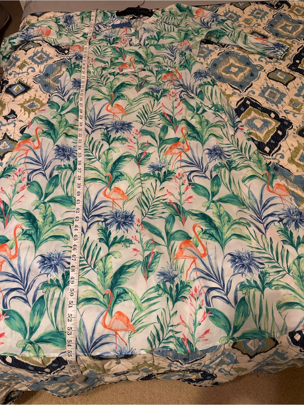 J.McLaughlin Daniella Dress Women's Tropical Botanical Tie-Waist Maxi Dress SzM - Picture 12 of 14